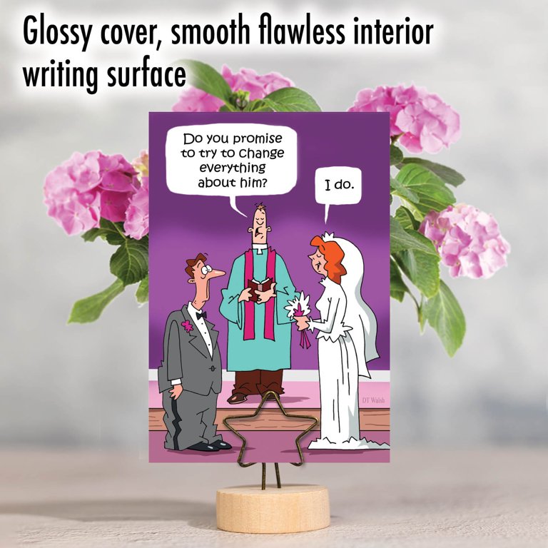 Funny Engagement Card For Sister - Humorous Wedding Congratulations Card From Family, Blank Inside For Personal Message