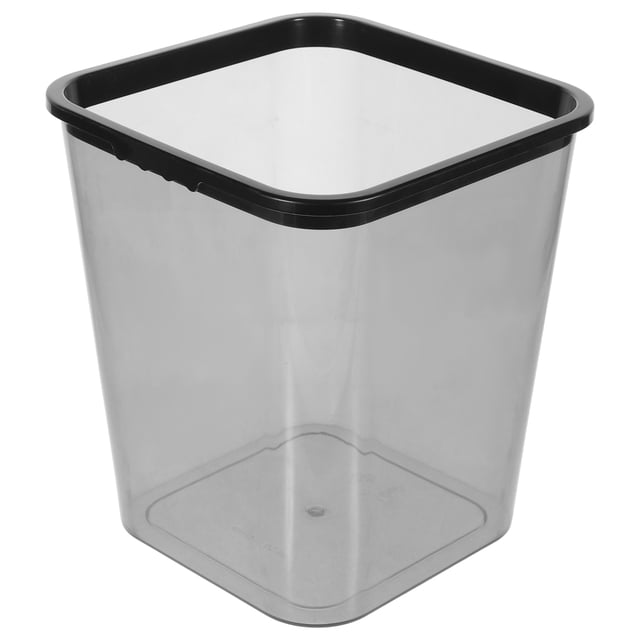 BESTYASH Bote De Basura De Plástico Negro Para Oficina Y Sencillo Y Duradero