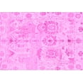 thumbnail image 1 of Ahgly Company Indoor Rectangle Abstract Pink Modern Area Rugs, 5' x 7', 1 of 4