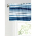 thumbnail image 6 of Valances for Windows Blue Watercolor Rod Pocket Cafe Window Treatments Valance Curtains for Kitchen Bathroom Laundry Basement Windows 54"x18", 6 of 9