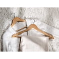 thumbnail image 6 of StorageWorks Wooden Hangers 20-Pack, Heavy Duty Solid Wood Coat Hangers with 360 ° Swivel Hook, Non-Slip Pant Bar, Smooth Finish Clothes Hangers, Natural, 6 of 10