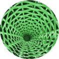 thumbnail image 1 of Ahgly Company Machine Washable Indoor Round Transitional Green Area Rugs, 3' Round, 1 of 7