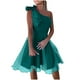 thumbnail image 2 of mfyjkho Vestidos midi para mujer, Vestido informal de verano con cuello vuelto, sin mangas y cremallera de color liso para mujer Vestidos de otoño m, 2 of 7