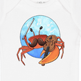 thumbnail image 4 of Inktastic Fun Fiddler Crab with Violin and Mustache Boys or Girls Baby Bodysuit, 4 of 5