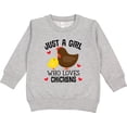 thumbnail image 2 of Inktastic Just a Girl Who Loves Chickens Toddler Sweatshirt, 2 of 4