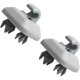 thumbnail image 1 of 2 piezas de clip para visera interior, MoreChioce 8U0857562A gancho de plástico para visera compatible con A1 A3 A4L A5 A6L A7 Q3 Q5 Q7 TT 8E0857563A, gris esquí esquí Gafas de esquí, 1 of 5