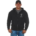 thumbnail image 2 of JH Design Group Mens Shelby Cobra Zip-Up Hoodie with Front & Back Emblems, 2 of 4