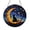 Acrylic 3.5 Inch, variant on Black Cat Beneath Crescent Moon and Stars Stained Glass Suncatcher Cosmic Window Hanging Night Sky Inspired Cat Decor