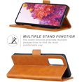 thumbnail image 3 of Galaxy S20 FE 5G Case, Wallet Folio Flip PU Leather Magnetic Buckle Slim Back Cover Built-in Card Holder Slot and Stand for Samsung Galaxy S20 Fan Edition 5G (Khaki), 3 of 12