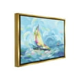 thumbnail image 4 of Stupell Industries Abstract Sailboat Scenery Nature Painting Gold Floater Framed Canvas Art Print Wall Art, 31 x 25, 4 of 10