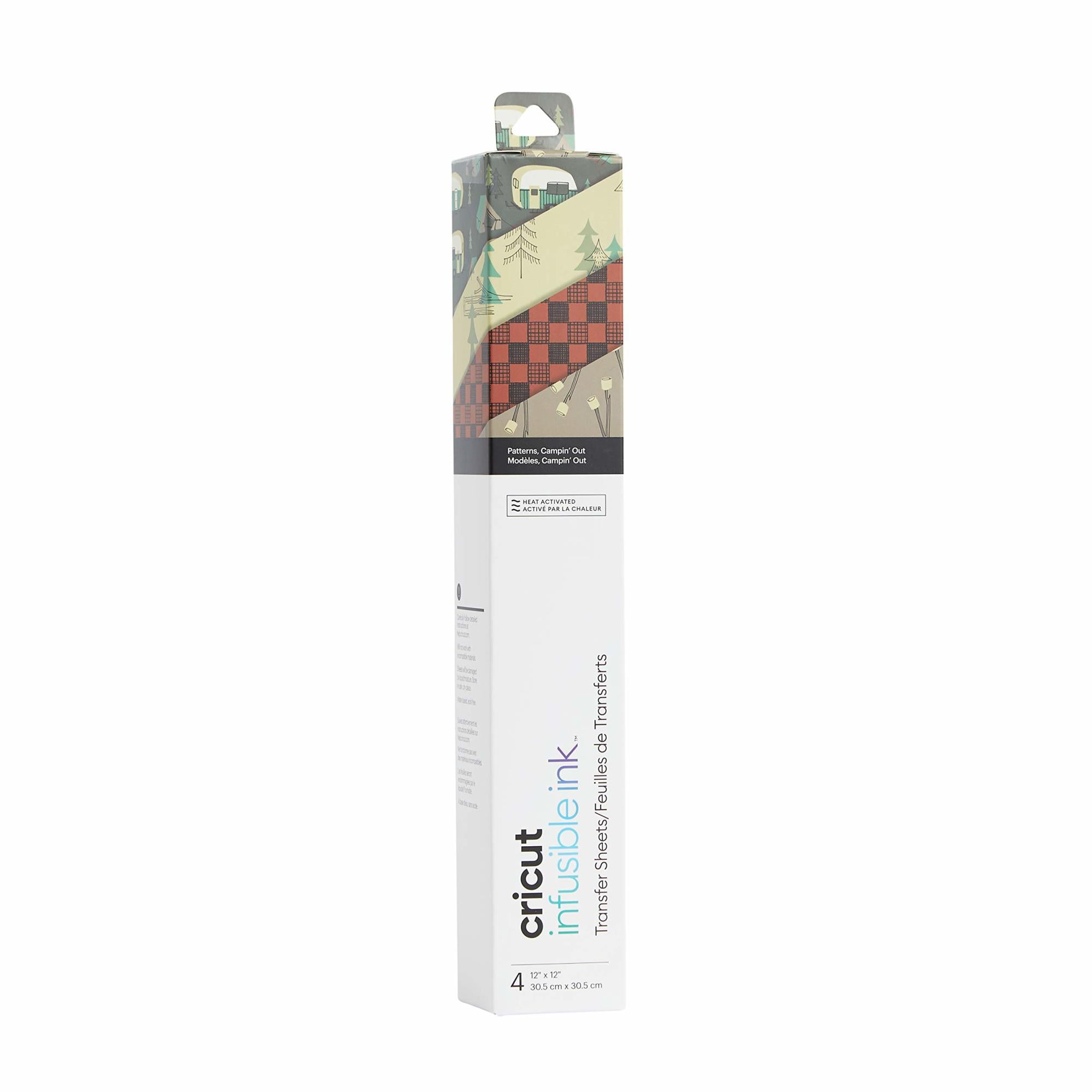 (2 pack) Cricut® Infusible Ink™ Sheets Pattern (4), Campin' Out, 12" x 12"