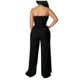 thumbnail image 6 of 2 Piece Set for Women Wide Leg Pant with Sleeveless Strapless Tube Top Summer Casual 2PCS Outfits, 6 of 6