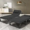 thumbnail image 2 of Cama plegable de viaje portátil con colchón, cama ajustable para exteriores, para playa y sol, 2 of 3