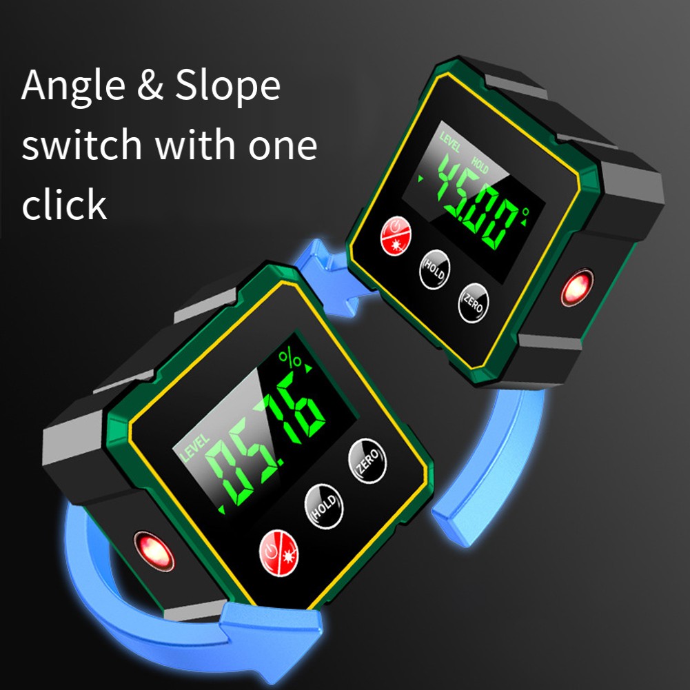 Type-c Rechargeable Level with Magnetic Base & LCD Display