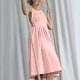 thumbnail image 1 of mfyjkho Vestidos de verano para mujer, Vestido de verano para mujer, con tirantes, plisado, liso, sin mangas y espalda descubierta de lino. Vestidos de fiesta para mujer s, 1 of 7
