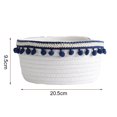 thumbnail image 7 of Travelwant Cotton Rope Woven Basket with Handles For Books, Magazines, Toys - Decorative Rectangle Basket For Baby Nursery, Living Room, Bathroom, 7 of 7