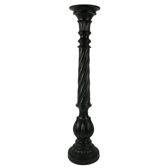 Contemporary Home Living 35" Black Unique Tall Candle Stick Holder