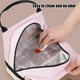 thumbnail image 5 of Bolsa Isotérmica para El Almuerzo, Impermeable, Apta para Congelación | Correa Ajustable | Bolsa de Picnic Portátil | Tela Rosa | 24 X 20 X 14 Cm | 1 Unidad | Capacidad para 200 G, 5 of 6