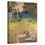 Claude Monet "Eve In The Meadow At Giverny" Gallery-Wrapped Canvas