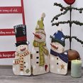 thumbnail image 2 of Decoración de mesa con diseño de muñeco de nieve Attraction Design Madera 32 cm, 2 of 7