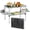 Dark Marble & Storage Net, variant on BathWay Folding Camping Table Small 2ft, Small Camp Table Portable with 50% Extra Space, Folding Picnic Set, Portable Beach Table, Car Camping Essentials, Aluminum Light & Solid