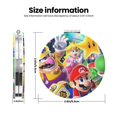 thumbnail image 3 of Pofeuu Mario for Portable Pocket Makeup Mirror PU Cover Compact Travel Mirror with Normal and Magnifying Double Sided Glass-Round Shape, 3 of 9