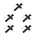 thumbnail image 2 of QualitChoice Workmanship Compact Size Breahable Silicone Band Watches Accessories Replaced Part Firm Structure Watch Bands black 22cm 5Set, 2 of 6