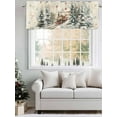 thumbnail image 5 of Christmas Valances for Windows Train Holly Woods Scene Lights Snowflakes Colorful Rod Pocket Curtains Valance Short Window Treatment Drapes for Living Room, Bedroom Bathroom 56"&nbsp;W x 16" L, 5 of 5