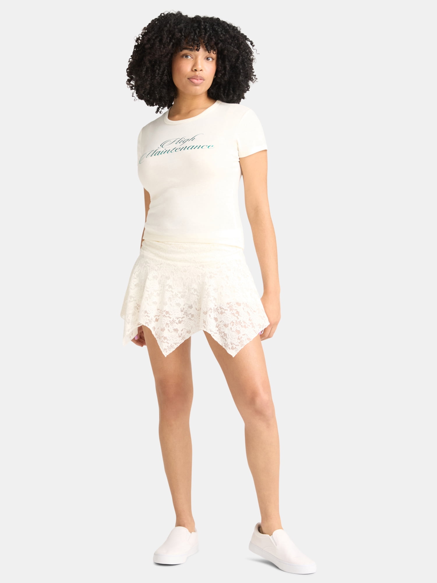 Madden NYC Women's Lace Mini Skirt, Sizes XXS-XXL