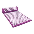 thumbnail image 4 of Yuarrent Colchoneta de acupresión, colchoneta de masaje, juego de almohada para cuello, pie, colchoneta de Yoga con aguja, cojín masajeador de Uniforme atlético Púrpura, 4 of 6