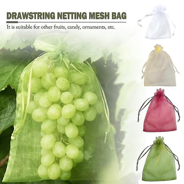 Bunch Protection Bag Grape Fruit Organza Bag With Drawst Gives Total Protection