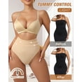 thumbnail image 4 of USEASY Shapewear for Women Tummy Control High Waist Thong Panties Seamless Body Shaper Underwear, 4 of 6