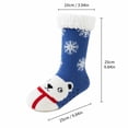 thumbnail image 3 of Sherpa Lined Floor Socks For Women Indoor Slipper Socks Plush Fleece Home Socks Non Slip Grip Lounge Cabin Socks (A), 3 of 5