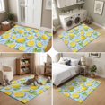 thumbnail image 5 of Area Rugs 3'x5', Yellow Lemons Carpet Runner Indoor Outdoor Rugs Home Decor Aesthetic, Summer Botanical Farmhouse Art Non Slip Mats Washable Accent Rug for Living Room Bedroom, 5 of 8