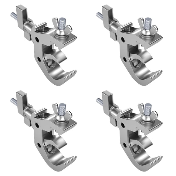 Abrazadera de armazón MFL. Aleación de aluminio de alta resistencia, 150 kg, plata, paquete de 4