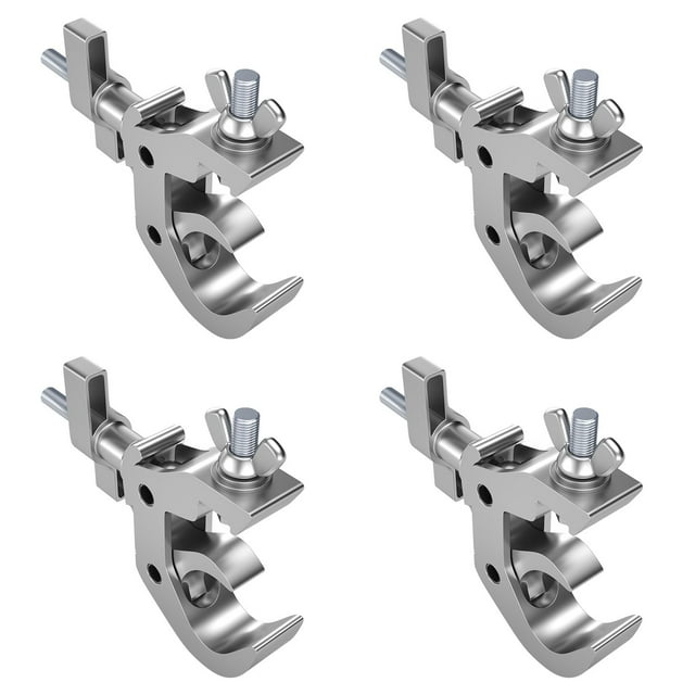 Abrazadera de armazón MFL. Aleación de aluminio de alta resistencia, 150 kg, plata, paquete de 4