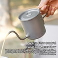 thumbnail image 6 of Titanium Camping Kettle, 420ml Pour Over Coffee Tea Boiler, 6 of 10