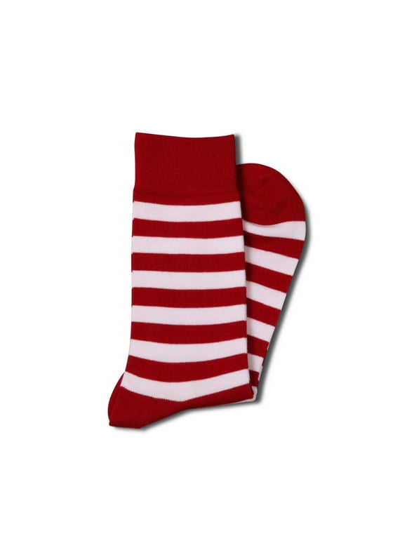 Red White Striped Socks