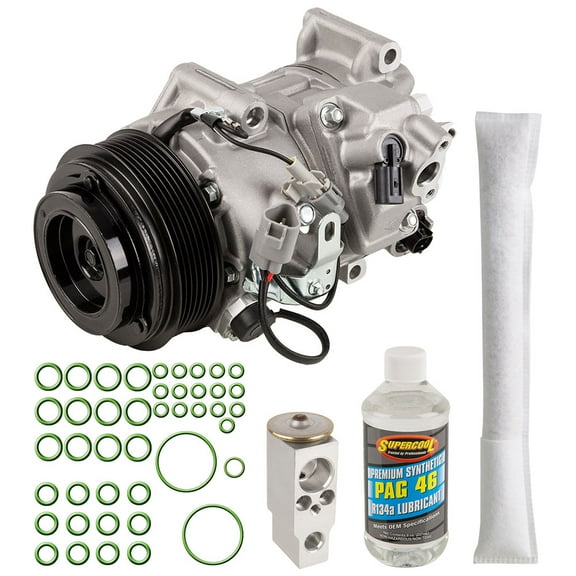 AC Compressor & A/C Kit For Lexus RX350 2011 2012 2013 2014 - Includes Drier, Expansion Valve, PAG Oil & O-Ring Seals - BuyAutoParts