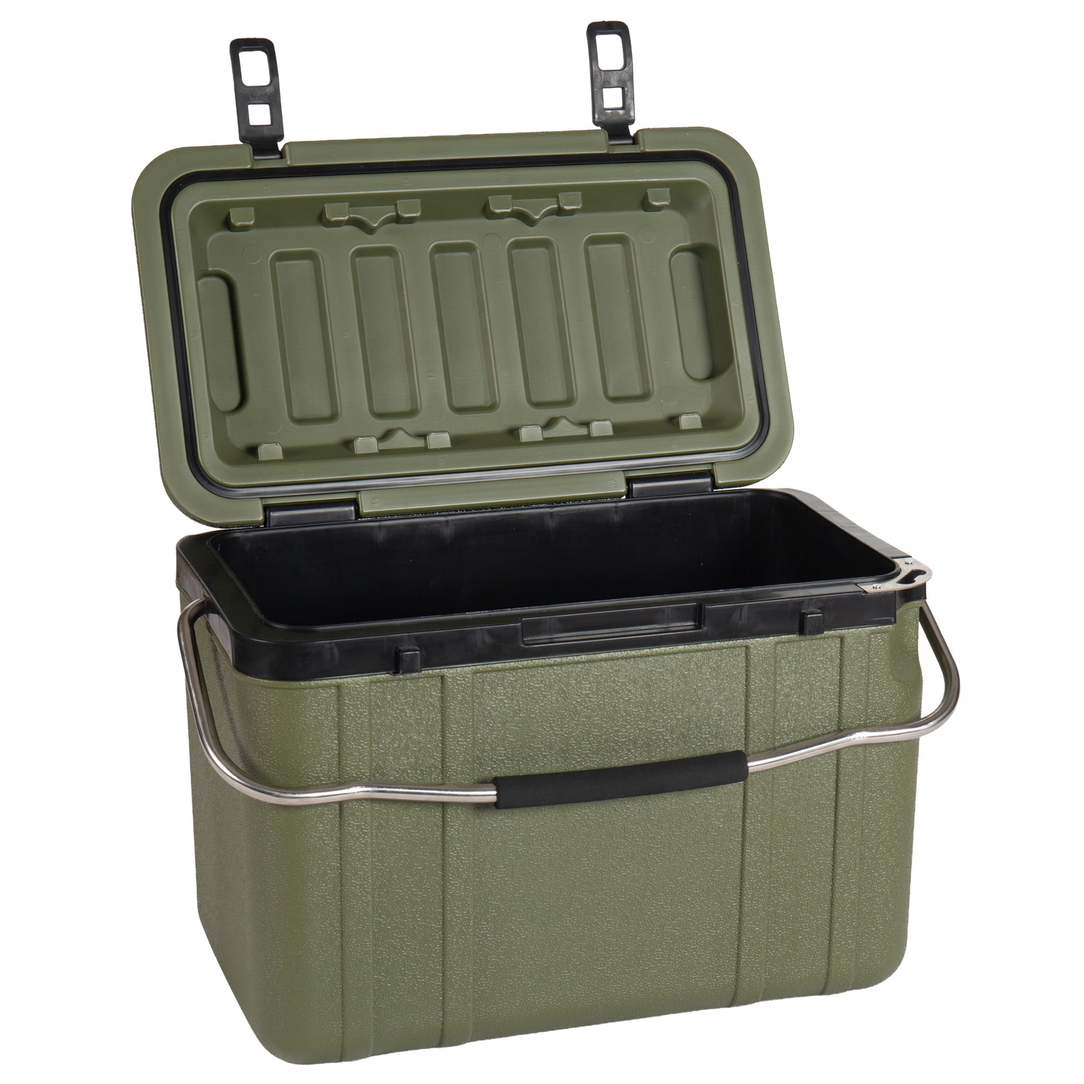 Noble House 25 Quart Outdoor Hard Shell Insulated Cooler, Ultra-Light Heavy-Duty Design for Camping, Tailgating, Green