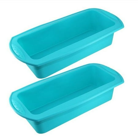

LumcQaQ Cake Mould 2PC Silicone Cake Pan Chocolate Pizza Baking Tray Mould