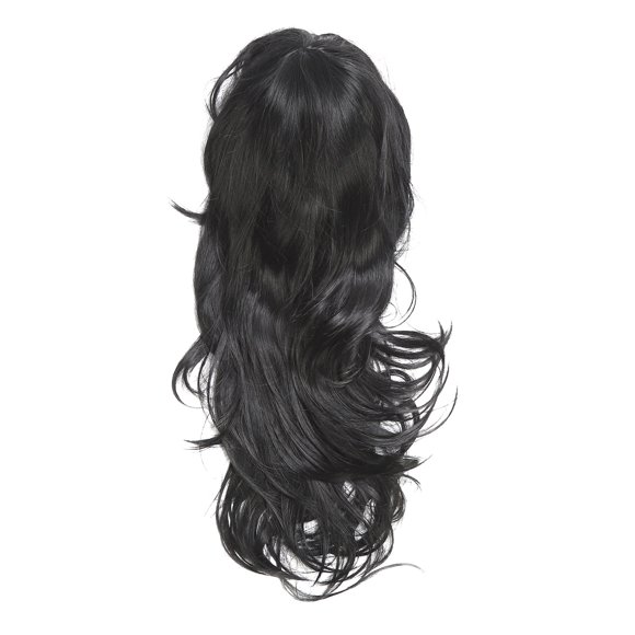 Cosplay Black Wavy Hair, Black Wavy Long Hair Fashionable  For Daily Life