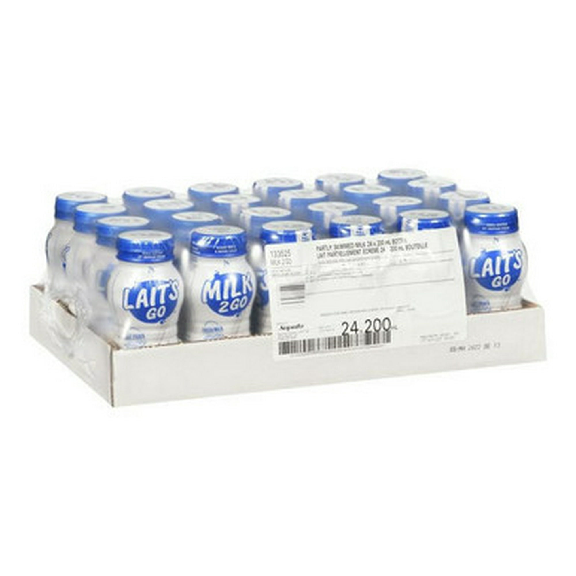 Milk 2 Go Milk WHITE 2% Bottle Shelf Stable 200 ML/6.7 oz (24/Case