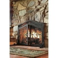thumbnail image 3 of Evergreen 38 x 31 Inches Small Crest Fireplace Screen With Doors - Black, 3 of 6