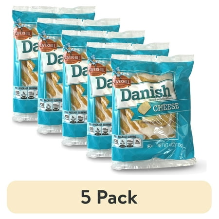 (5 pack) Cloverhill Round Cheese Danish Value Pack Individually Packaged Pack of 12