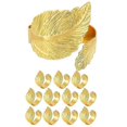 thumbnail image 1 of 12pcs Napkin Rings,Leaf Napkin Rings,Fall Napkin Rings,Boho Napkin Rings for Christmas,Wedding,Table Decor, 1 of 5