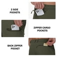 thumbnail image 3 of TACVASEN Men's Lightweight Water Resistant Cargo Shorts 10" Quick Dry Brethable Hiking Golf Shorts with 5 Zipper Pockets for Summer Outdoor sports Casual Work Army Green 40, 3 of 8