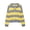 Yellow, variant on Women's Striped Collar V-Neck Long Sleeve Pullover Knit Sweater for Fall and Winter