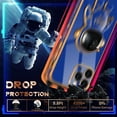 thumbnail image 5 of for iPhone 11 Pro Max Case Astronaut Cute for Women Girls Girly Unique Royal Blue Phone Cases with Astronaut Hidden Stand Kickstand 6D Design Cover for iPhone 11 ProMax 6.5 inch, 5 of 11