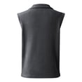 thumbnail image 3 of Autumn And Winter Double Grain Velvet Stand Collar Fashion Zipper Men And Women With Sleeveless Warm Inner Vest Vest Outdoor Womens plus Fall Jacket Sweater Vest Long Long Fringe Jackets Woman Winter, 3 of 4